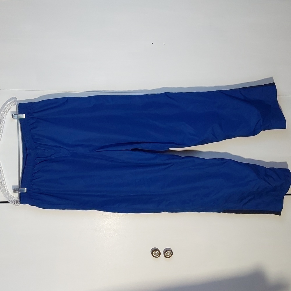 Nike |Mens Blue Athletic Track Pants Joggers Zip Leg Pockets Athleisure Sz.L